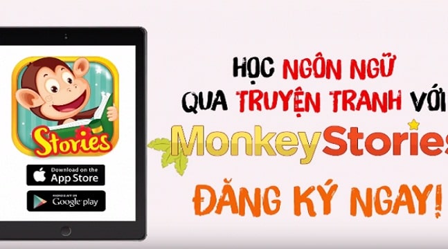 Monkey Stories - Học tiếng Anh qua truyện cho bé - Gói 1 năm