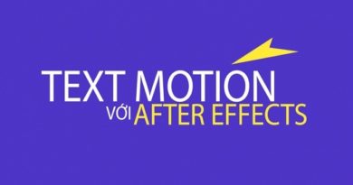 Text motion với After effect