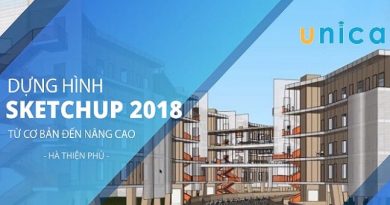 Dựng hình Sketchup 2018 từ cơ bản đến nâng cao