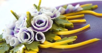 Rau câu hoa nổi nghệ thuật: Mẫu bánh hoa hồng