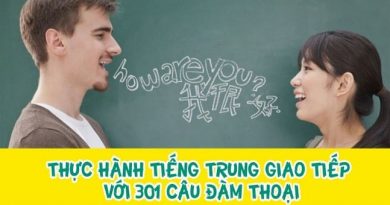 Thực hành tiếng Trung giao tiếp với 301 câu đàm thoại